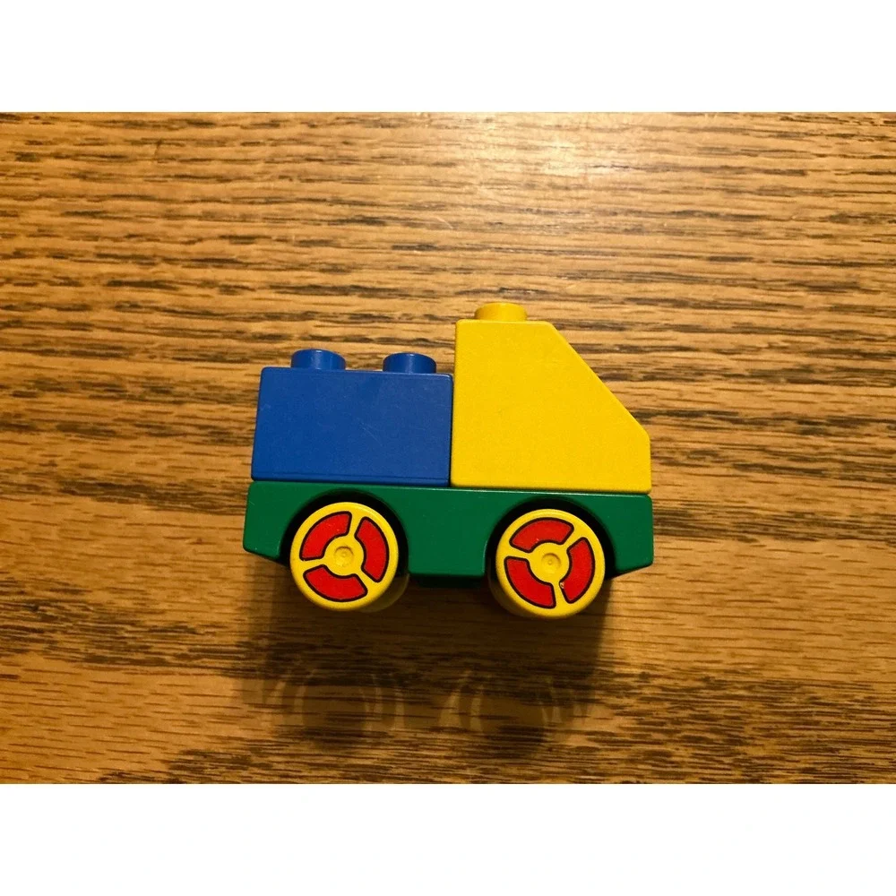 Vintage LEGO Duplo Clown Truck Yellow Blue Green par 6474pr9982